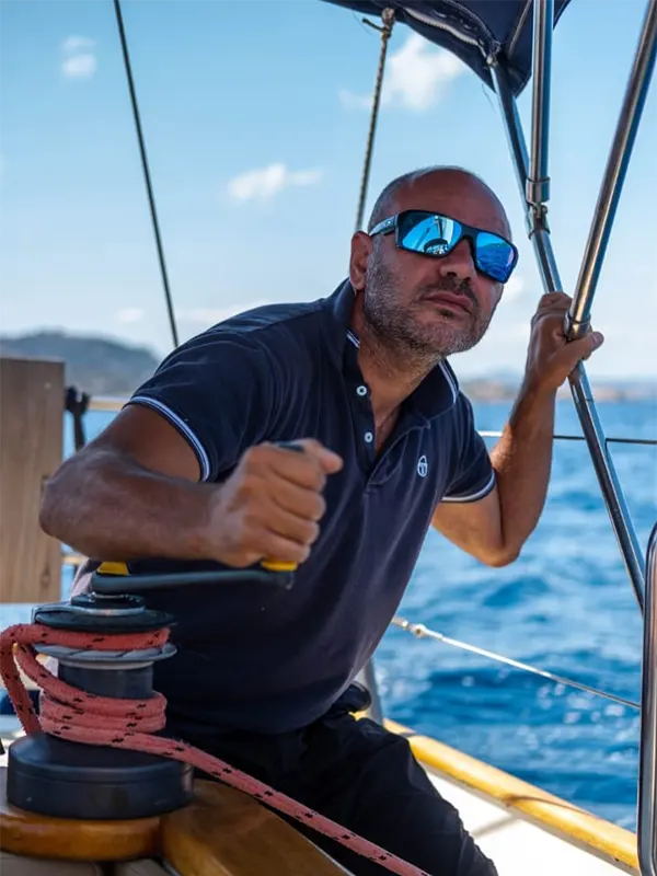 Lo skipper Fabrizio Marogna